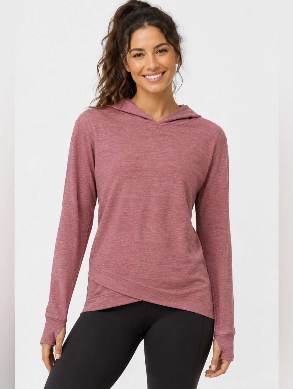 NWT Crane Ladies Pink Fitness Pullover Size Medium